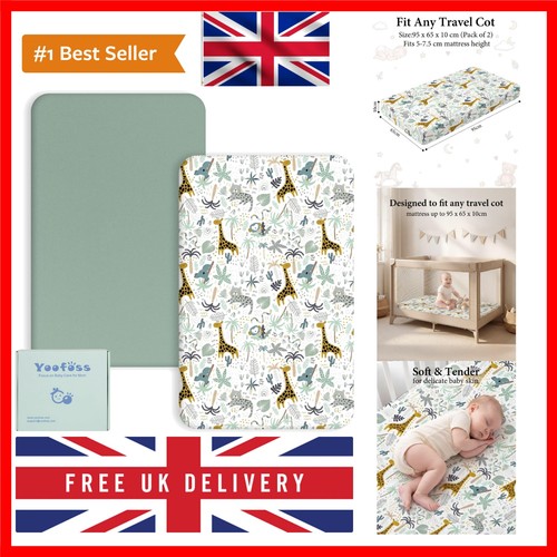 Travel cot fitted sheets x - cot,